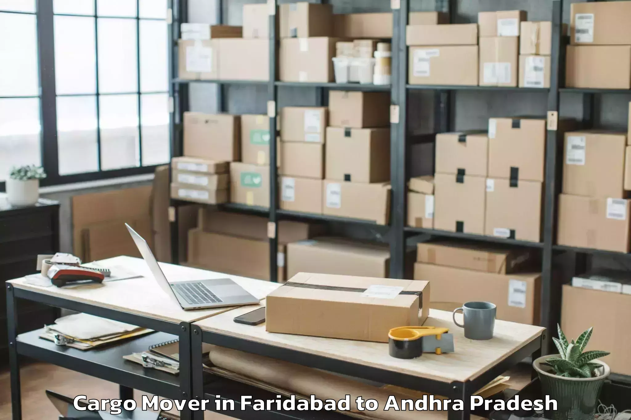 Leading Faridabad to Pedakakani Cargo Mover Provider